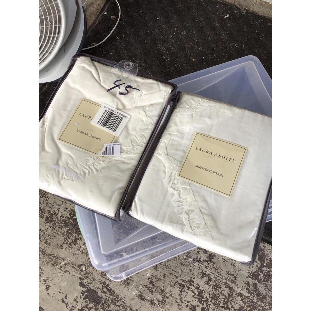 Set of 2 Laura Ashley shower curtains